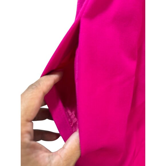 Vintage Midi Pencil Skirt With Front Stripe Design & Back Zipper Closure - Picture 9 of 9